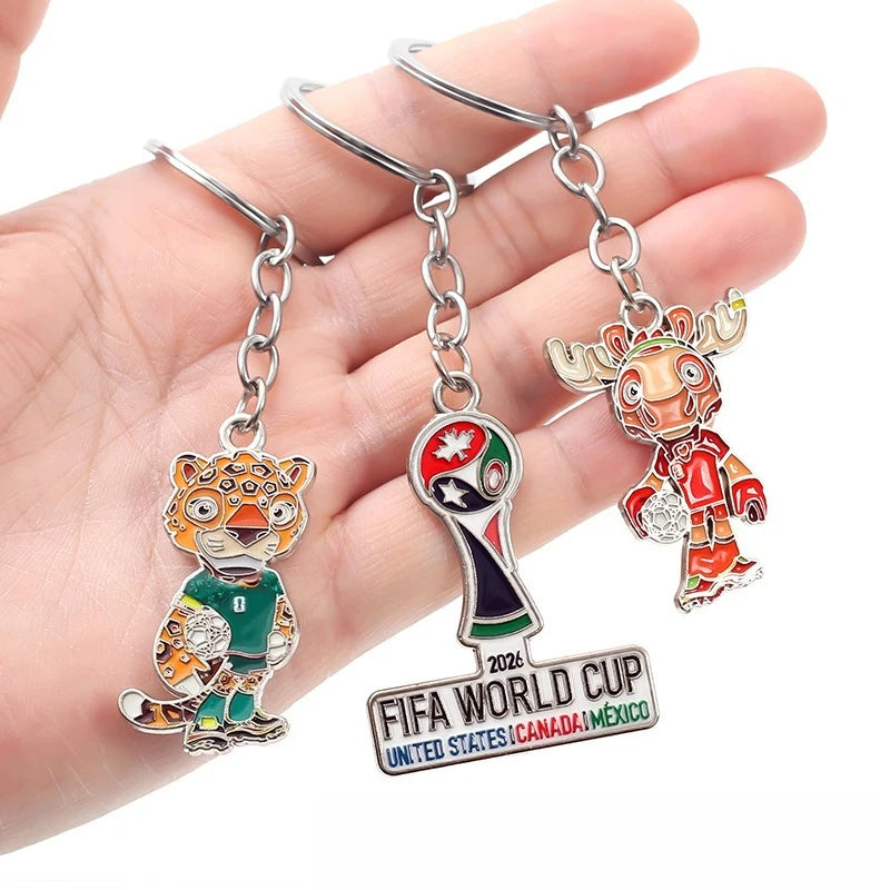 WorldKey 2026 🏆🔑⚽ | Porte-Clés Mascotte Coupe du Monde 2026 — 8 Designs Exclusifs