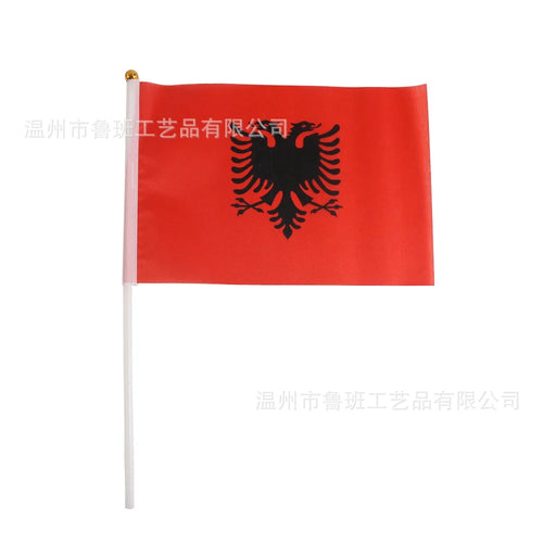 Albania Hand Flag 🔥🇦🇱 | Fais Vibrer Les Couleurs De L'Albanie