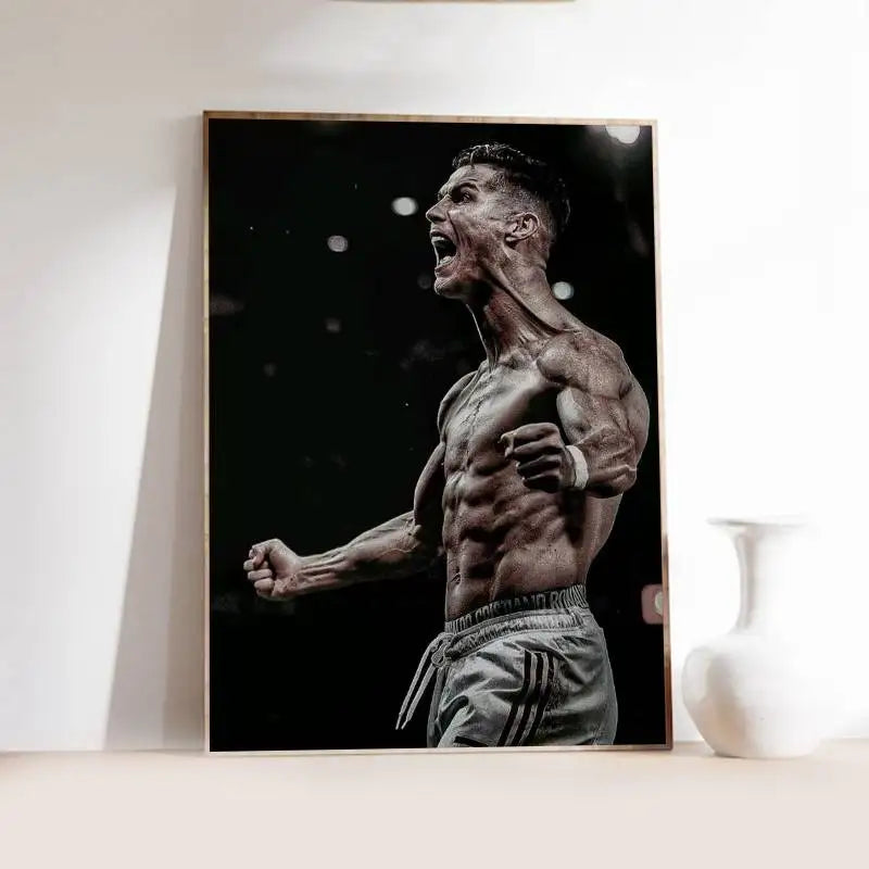 CR7 Gloss Elite 🔥🖼️⚽ | Poster Fan Cristiano Ronaldo Finition Brillante — 2 Coloris