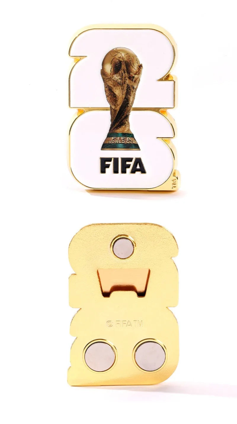 MagOpener 2026 🧲🏆⚽ | Ouvre-Bouteille Magnétique FIFA Coupe du Monde 2026 — 2 Coloris