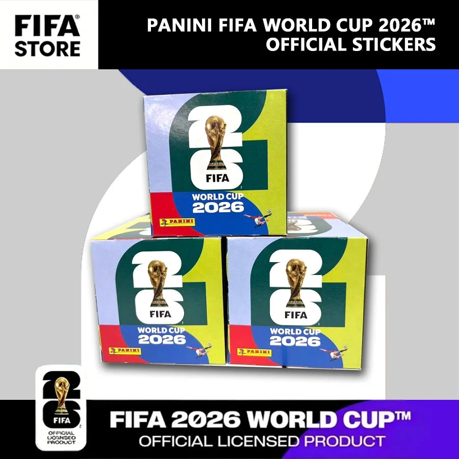 Autocollants Officiels Panini FIFA Coupe du Monde 2026 – 980 Cartes | 48 Équipes | 10 à 50 Packs + Album