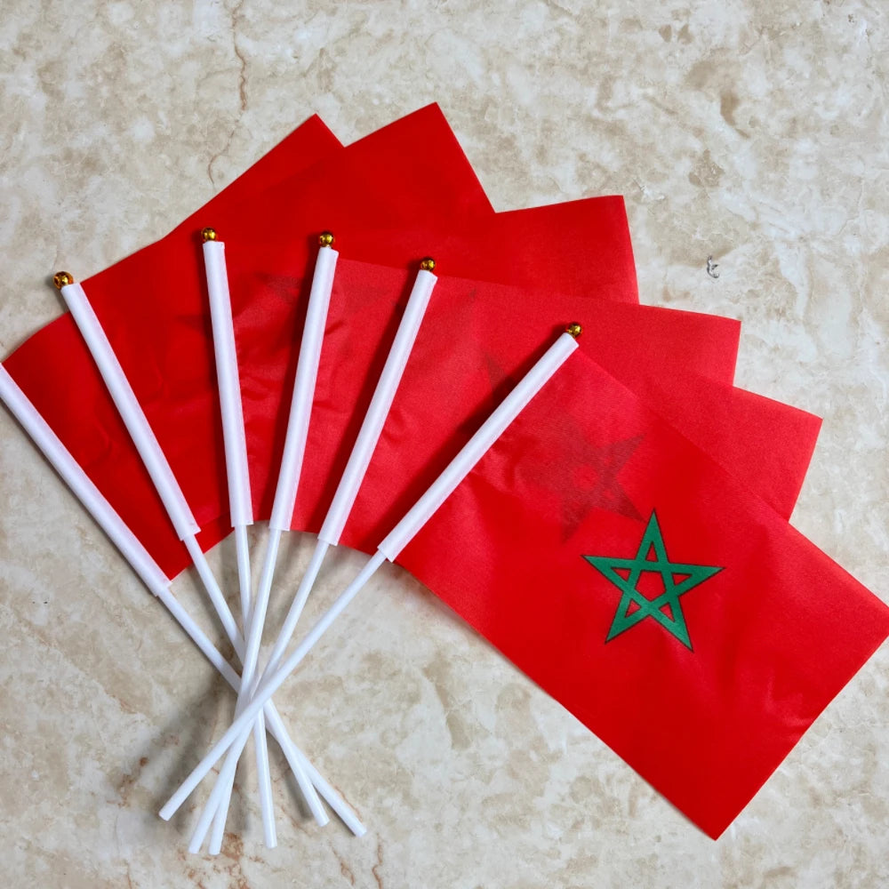 Mini Drapeau Maroc 🇲🇦🔥 | Parfait pour Fêtes & Événements