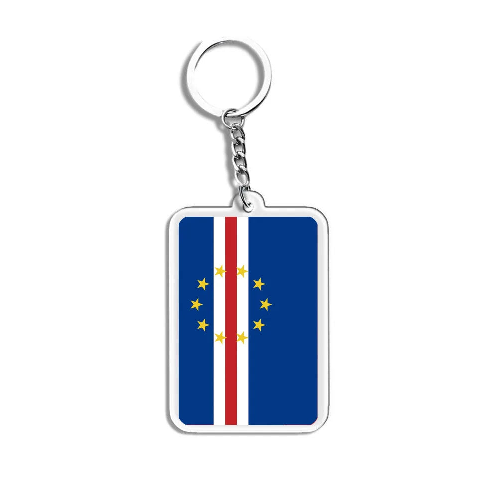 Porte-Clés Drapeaux du Monde Acrylique – Multi-Pays 🌍