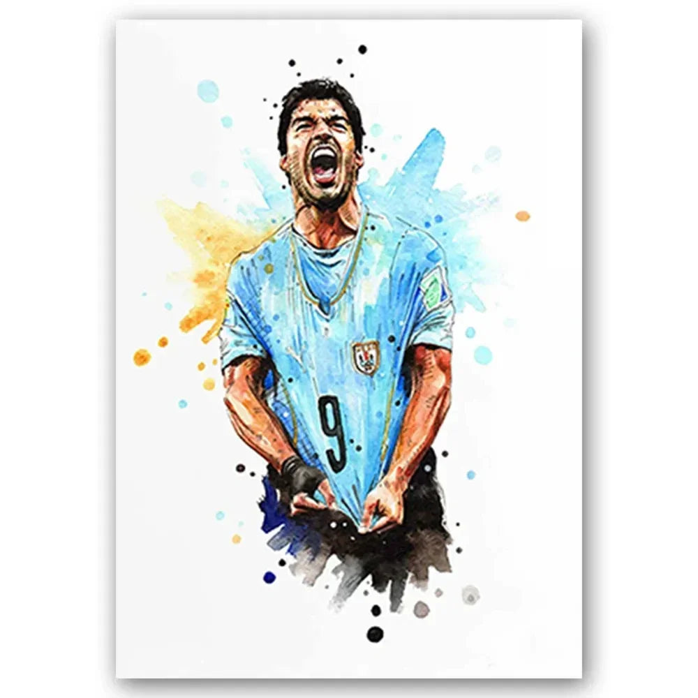 Watercolor Football Art 🔥🎨⚽ | Quand Le Football Devient Une Œuvre D'Art