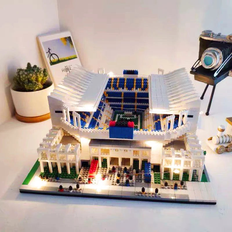 Mini Stade Football 3D 🔥🏙️ | Kit Construction Micro-Briques, 6 Stades, Version LED Disponible