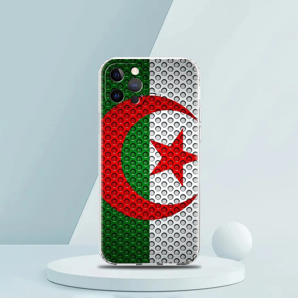 Coque Algérie 🇩🇿🔥 | Transparente + Protection Antichoc iPhone Style