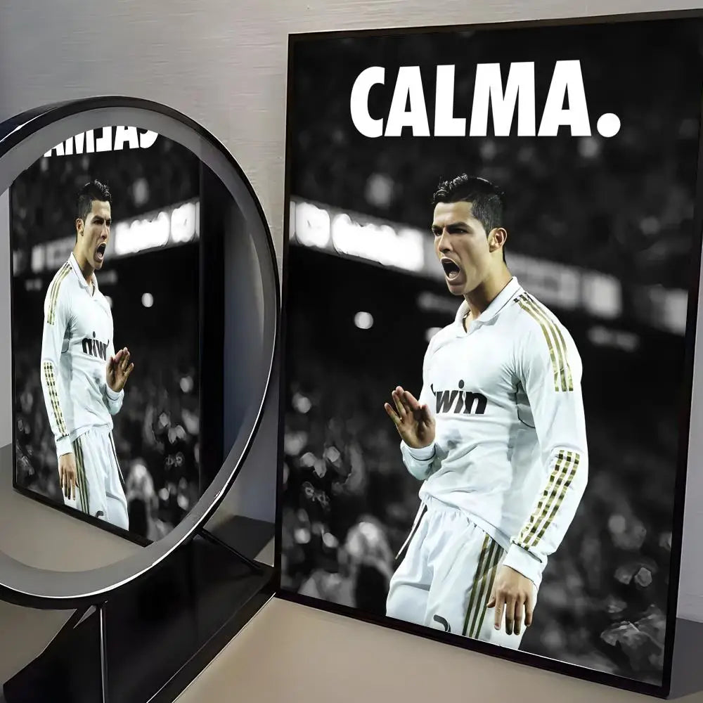 CR7 GOAT Wall Art 🔥🐐⚽ | La Grandeur d'une Légende Sur Ton Mur