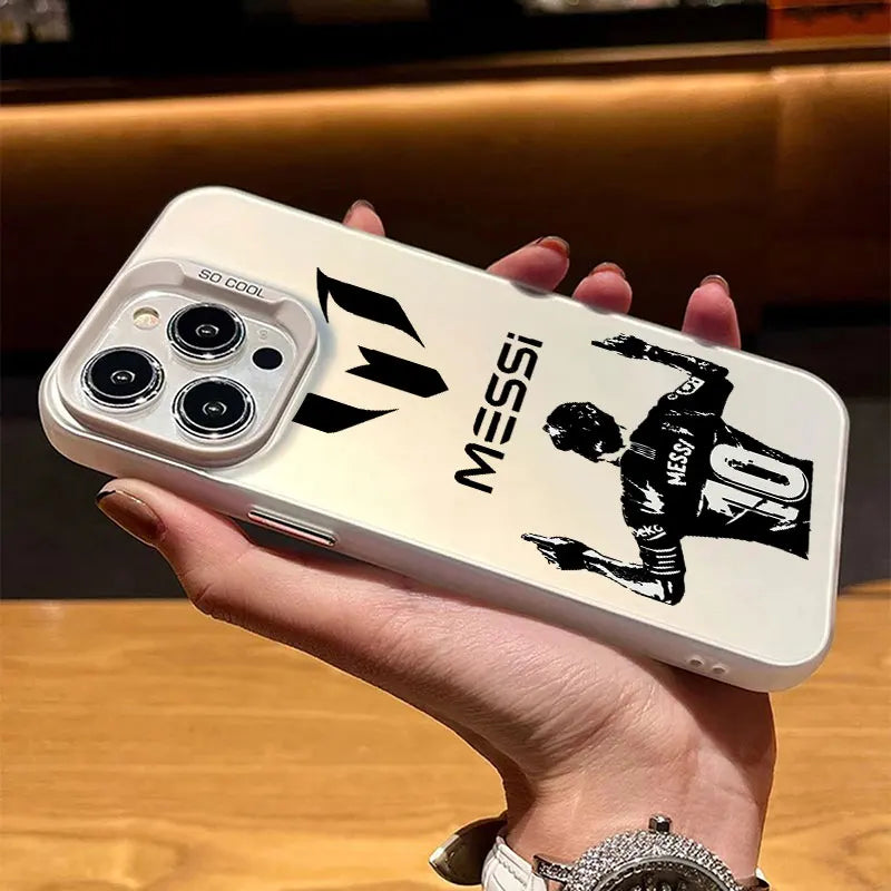 Messi GOAT Case 🔥📱🐐 | Coque iPhone Fan Messi PC + TPU – iPhone 11→17 | Multi-Designs