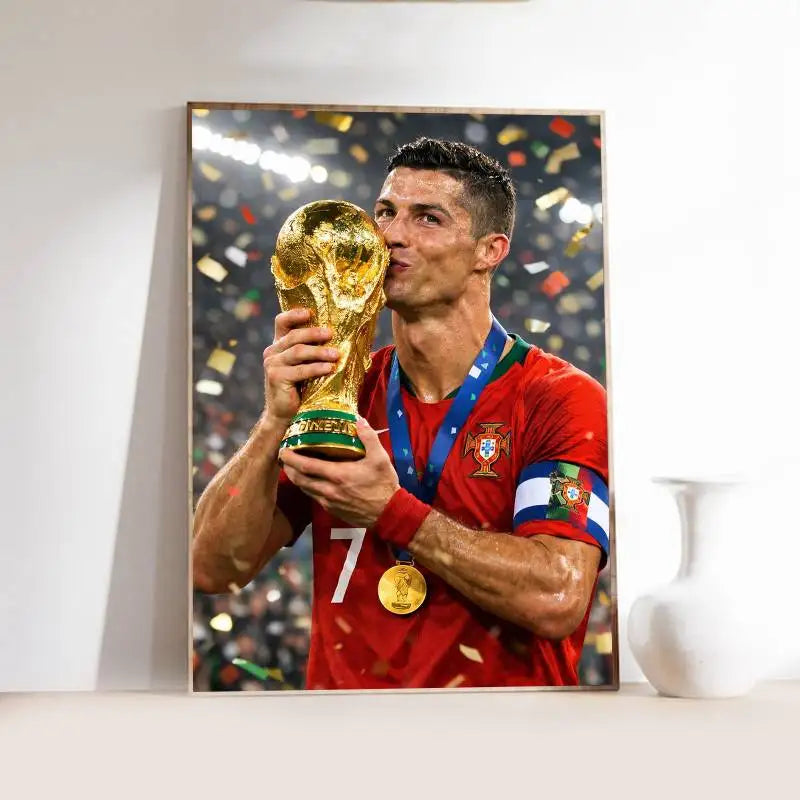 CR7 Gloss Elite 🔥🖼️⚽ | Poster Fan Cristiano Ronaldo Finition Brillante — 2 Coloris