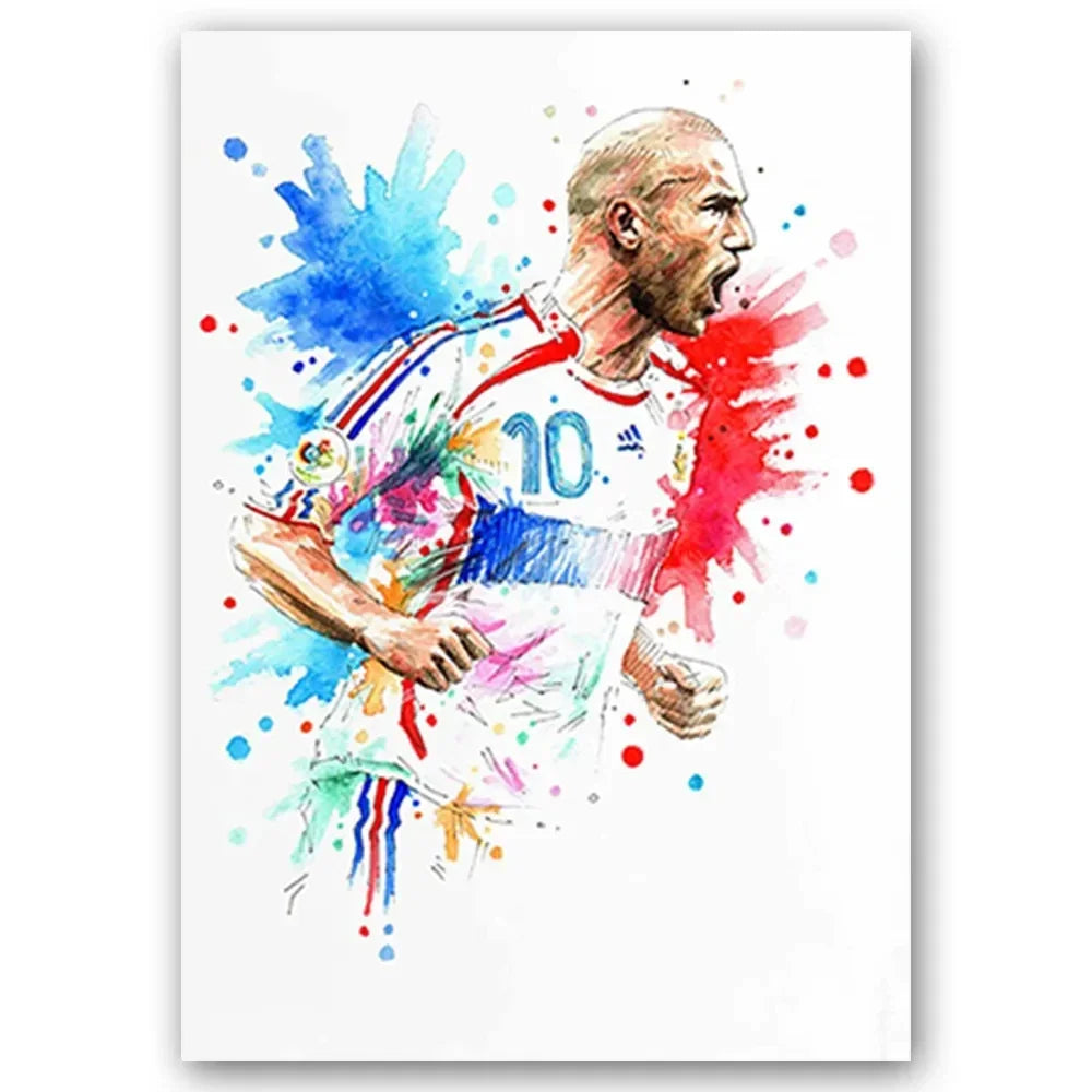 Watercolor Football Art 🔥🎨⚽ | Quand Le Football Devient Une Œuvre D'Art