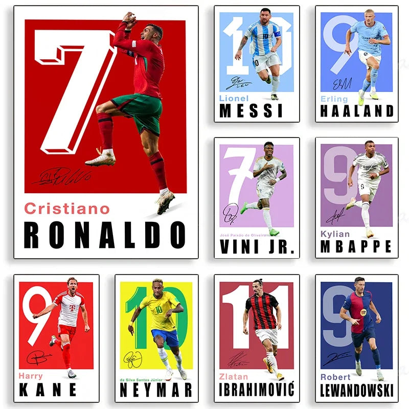 Football Legends Art 🔥🏆⚽ | Les Légendes Du Football Réunies