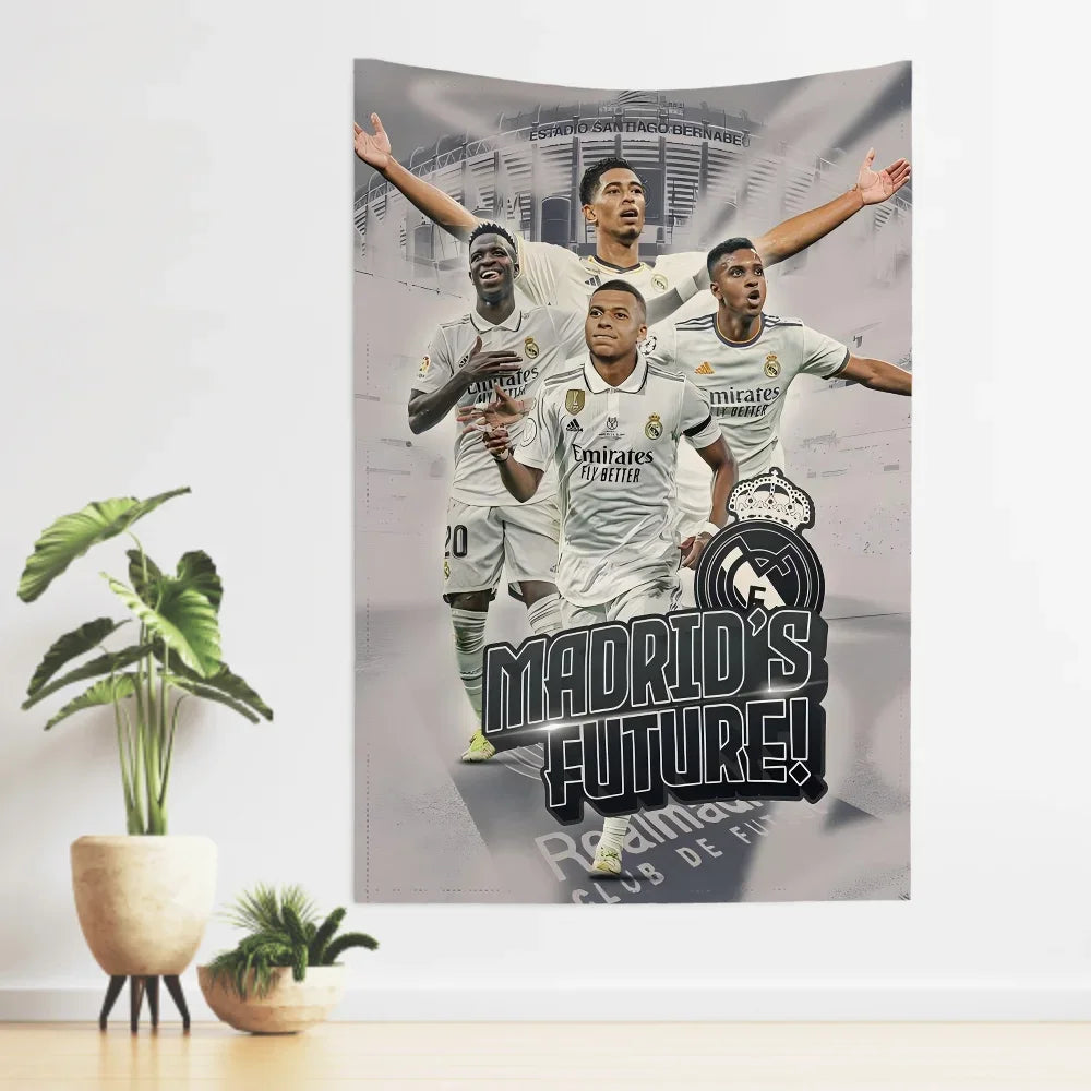 Tapisserie Murale Football ⚽ - Décoration Fan de Foot - Plusieurs Tailles & Coloris