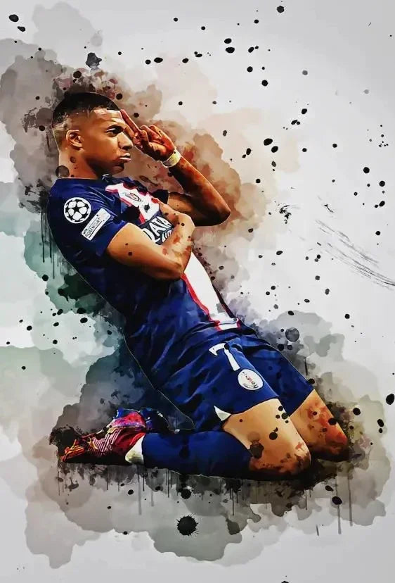 Watercolor Football Art 🔥🎨⚽ | Quand Le Football Devient Une Œuvre D'Art
