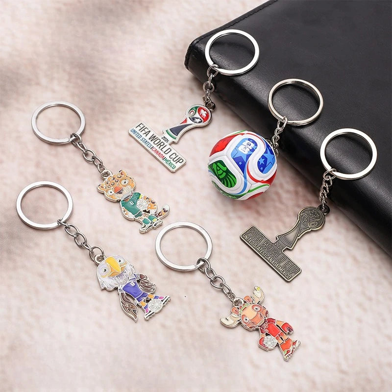 WorldKey 2026 🏆🔑⚽ | Porte-Clés Mascotte Coupe du Monde 2026 — 8 Designs Exclusifs