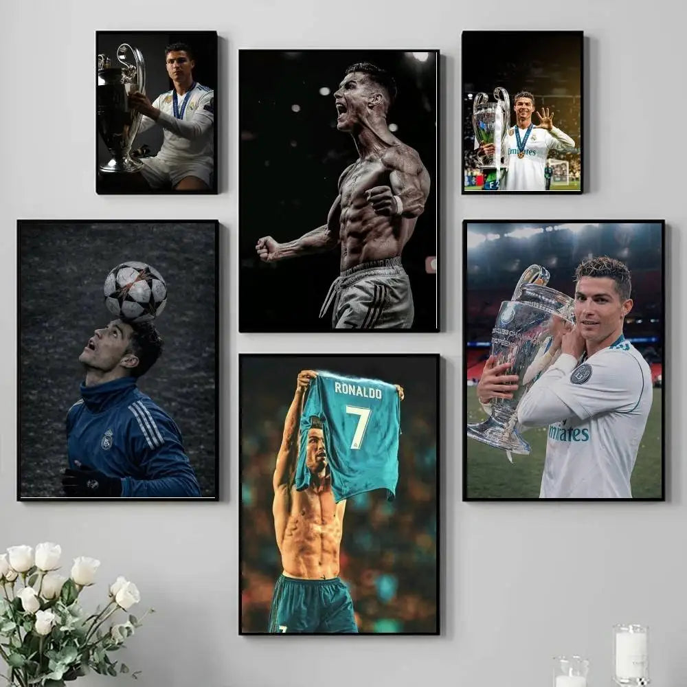 CR7 Gloss Elite 🔥🖼️⚽ | Poster Fan Cristiano Ronaldo Finition Brillante — 2 Coloris