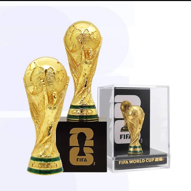 Trophée Réplique Coupe du Monde FIFA 2026 🏆 | Hercules | Souvenir Fan Football | Métal | 4,5 cm