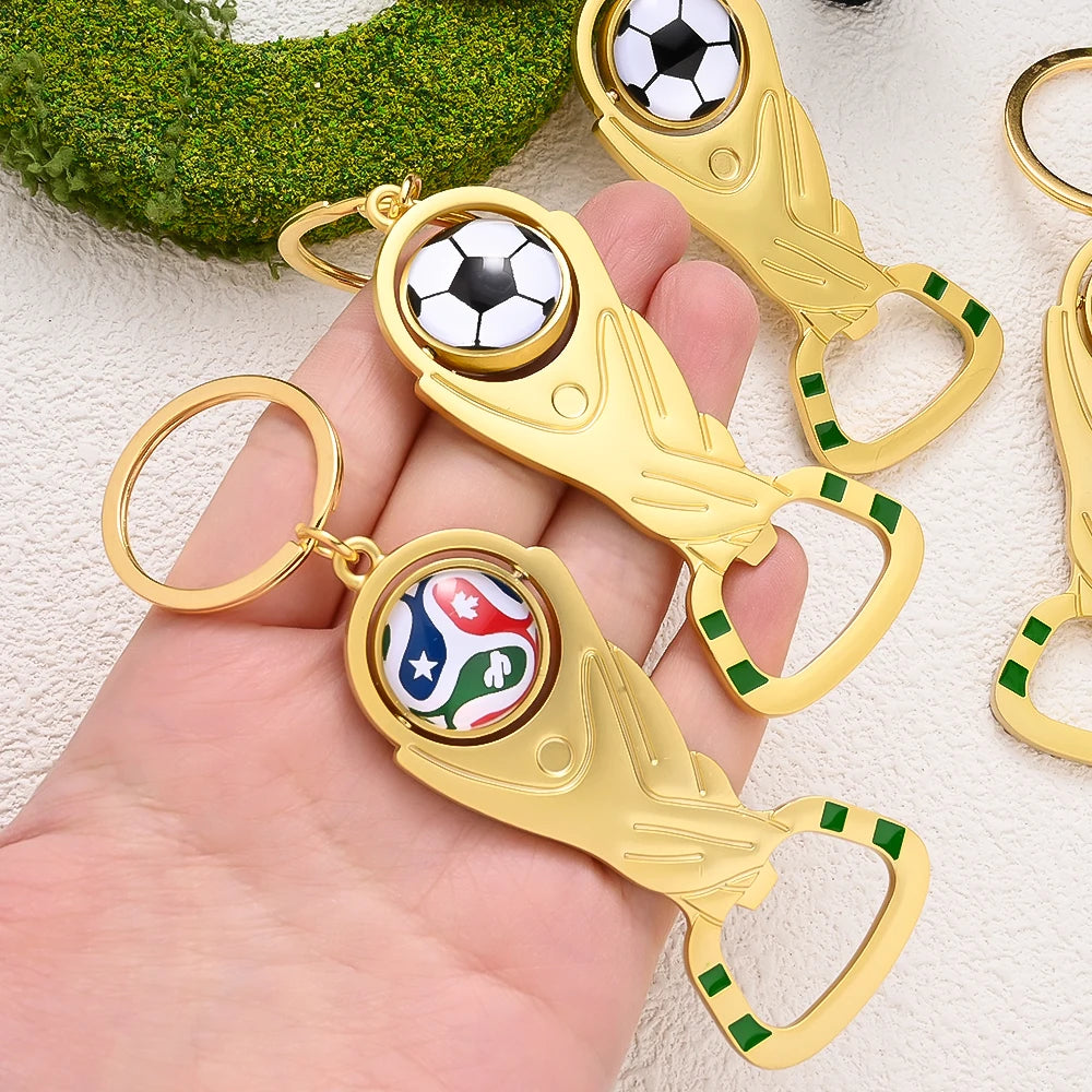 Décapsuleur Trophée Football 🏆⚽ | Porte-clés Supporter 2026 Cadeau Fan