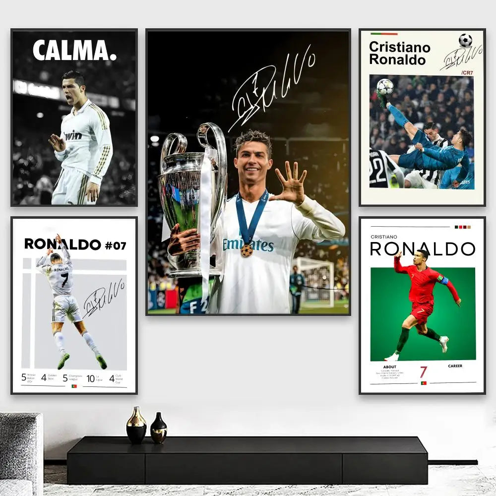 CR7 GOAT Wall Art 🔥🐐⚽ | La Grandeur d'une Légende Sur Ton Mur