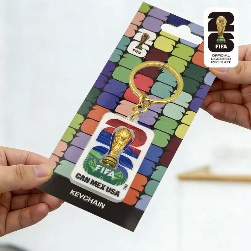 Porte-Clés Trophée Hercules 3D 🏆 - Rotatif | Coupe du Monde FIFA 2026 | Souvenir Collector