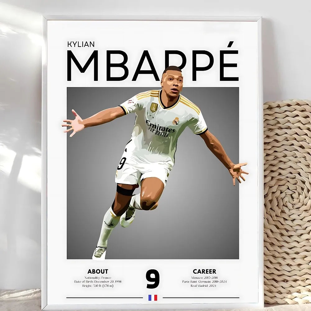 Mbappé Speed Wall Art 🔥⚡🇫🇷 | La Vitesse d'un Champion Sur Ton Mur