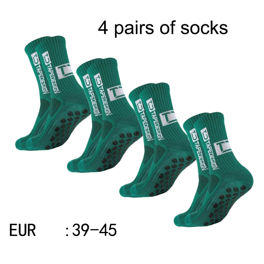 ⚽🧦 Chaussettes Football TC Mid Tube | Pack 4 Paires | Anti-Dérapantes & Respirantes | Entraînement & Match