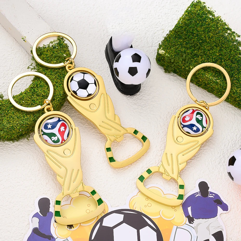 Décapsuleur Trophée Football 🏆⚽ | Porte-clés Supporter 2026 Cadeau Fan