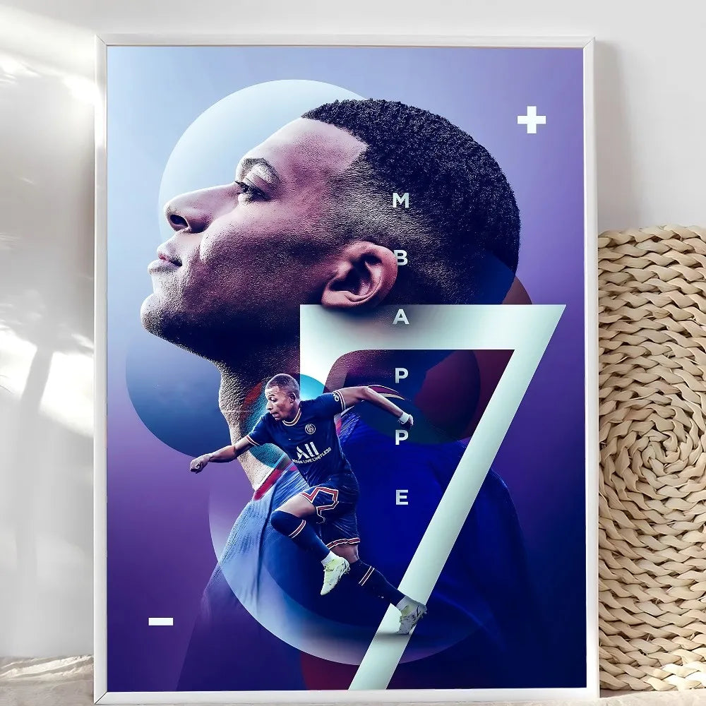 Mbappé Speed Wall Art 🔥⚡🇫🇷 | La Vitesse d'un Champion Sur Ton Mur