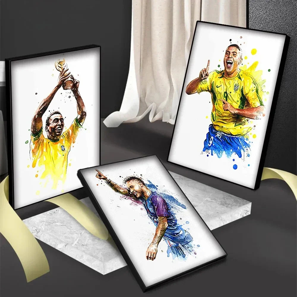 Watercolor Football Art 🔥🎨⚽ | Quand Le Football Devient Une Œuvre D'Art