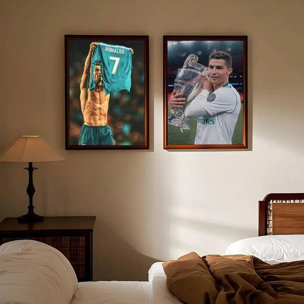 CR7 Gloss Elite 🔥🖼️⚽ | Poster Fan Cristiano Ronaldo Finition Brillante — 2 Coloris