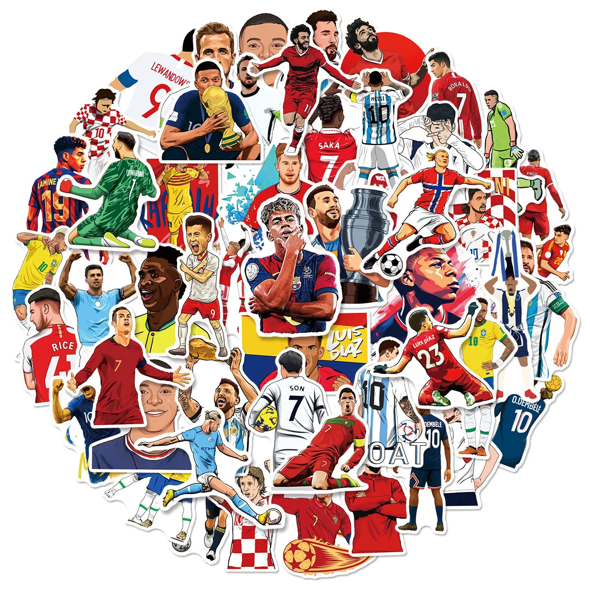 50 Stickers Football ⚽🔥 | Personnalise Tout Comme Un Pro