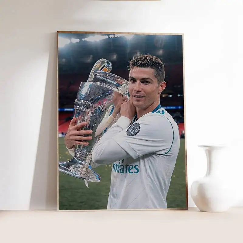 CR7 Gloss Elite 🔥🖼️⚽ | Poster Fan Cristiano Ronaldo Finition Brillante — 2 Coloris