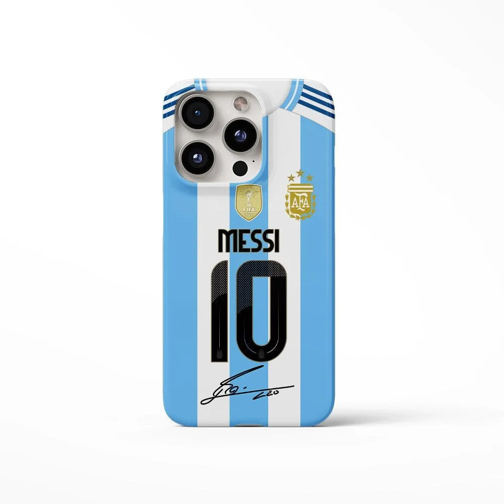 Messi Gloss Elite 🔥📱⚽ | Coque iPhone Fan Messi Finition Brillante – iPhone 11→17 | 2 Coloris